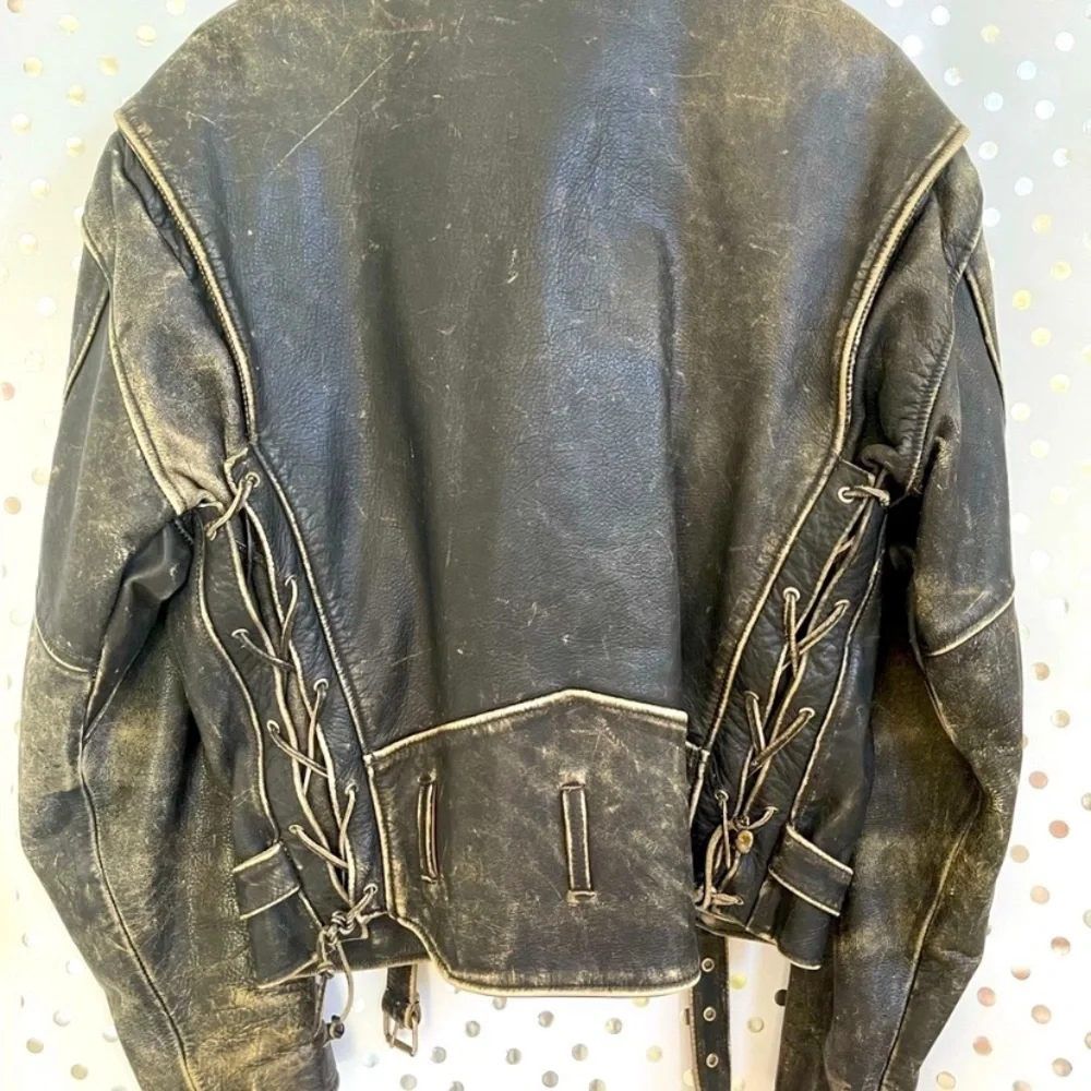 🔅SOLD $575 Lee Trevor Vintage Rare Motorcycle Jacket/Made in France, Rare - Picture 11 of 12